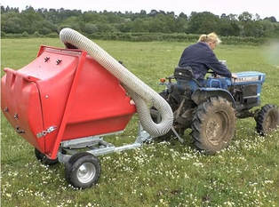 PC1000 paddock cleaner swivel on the meadows